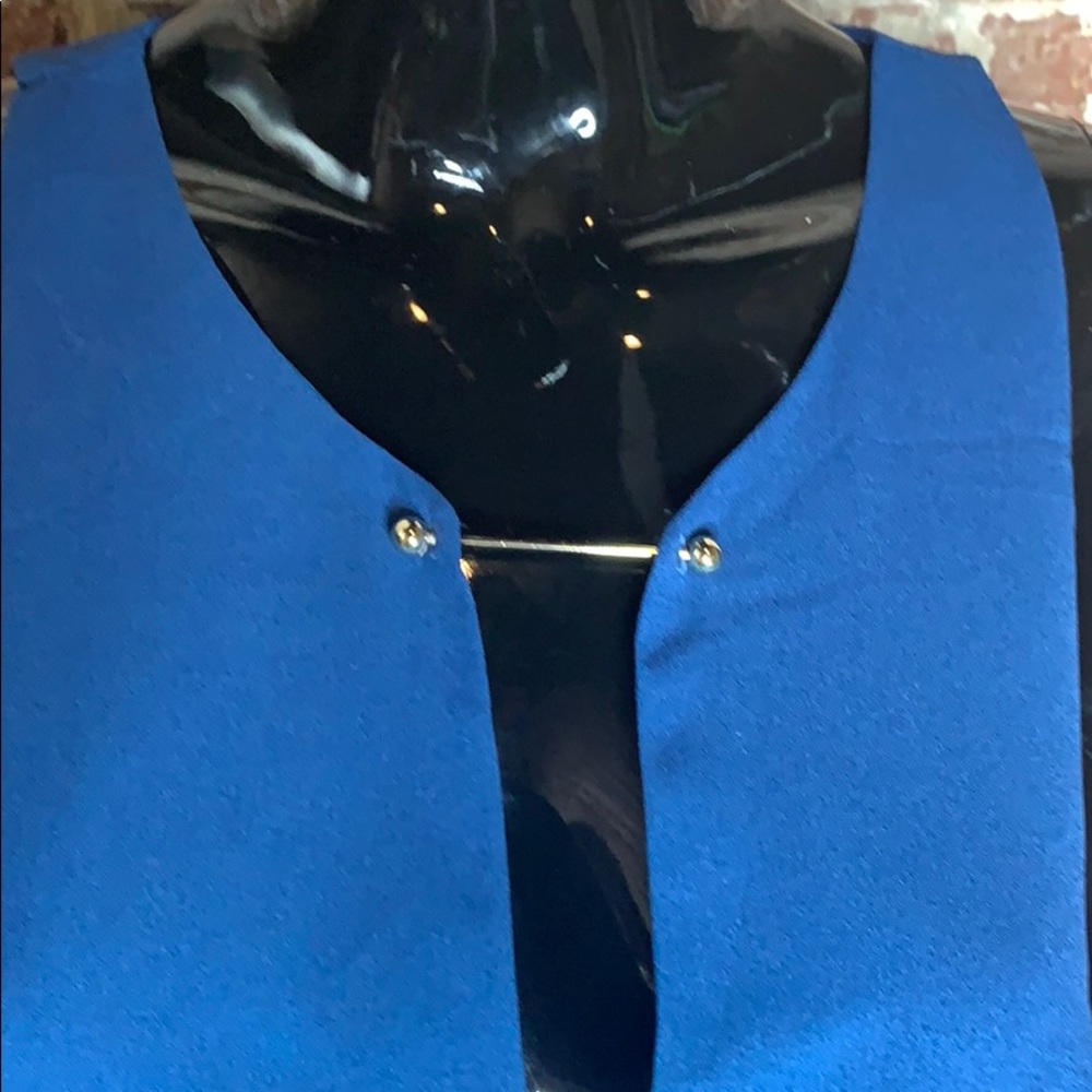 Lulu’s Teal Barbell Plunge Shift Dress - M - Picture 4 of 6